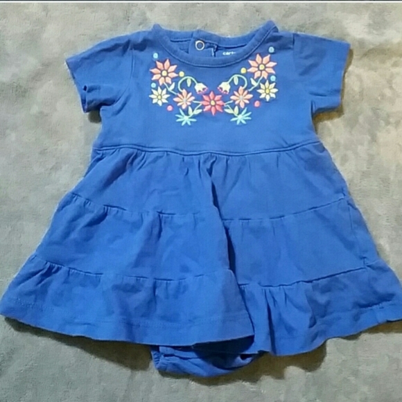 royal blue dress with cardigan